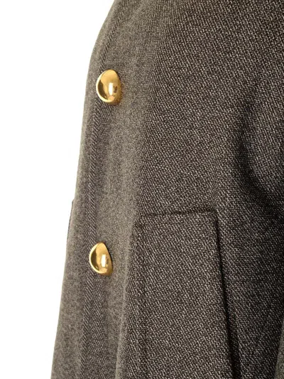 Ami Alexandre Mattiussi Wool And Cotton Caban Coats Brown