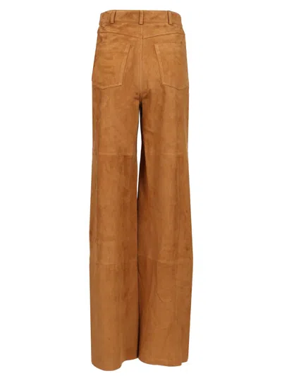Arma Straight-leg Cropped Leather Trousers