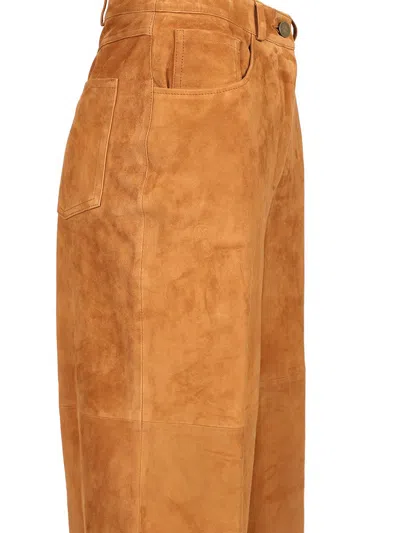 Arma Straight-leg Cropped Leather Trousers