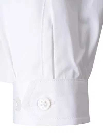 Thom Browne Cropped Shirt Tops White In White
