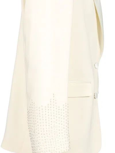 Golden Goose Embellished Single-breasted Blazer Jackets White