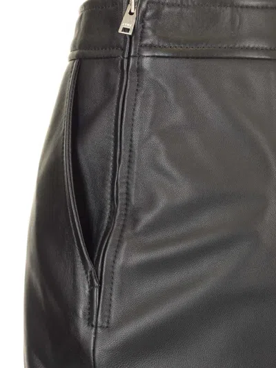 Arma Midi Black Skirt With Front Slit