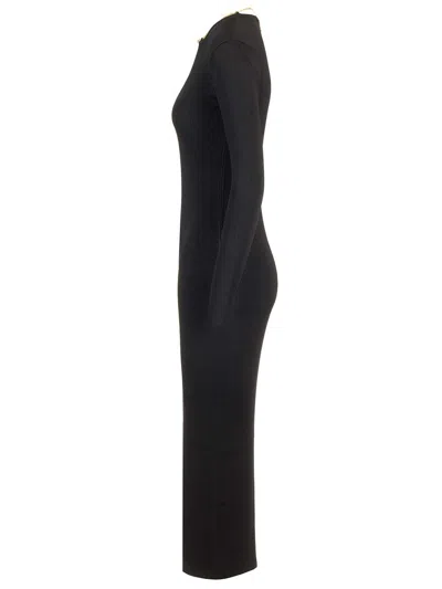 Alexander Wang Stretch Viscose Blend Dress With Gold-tone Detail