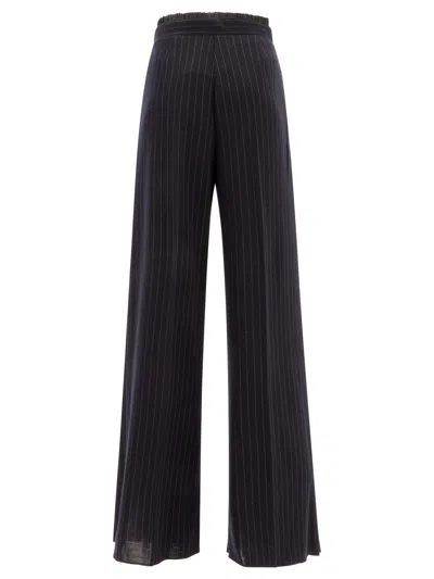 Max Mara Women's "piroghe" Pinstriped Trousers