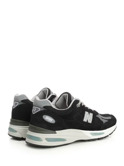 New Balance 991v2 Suede Low-top Sneakers In Black