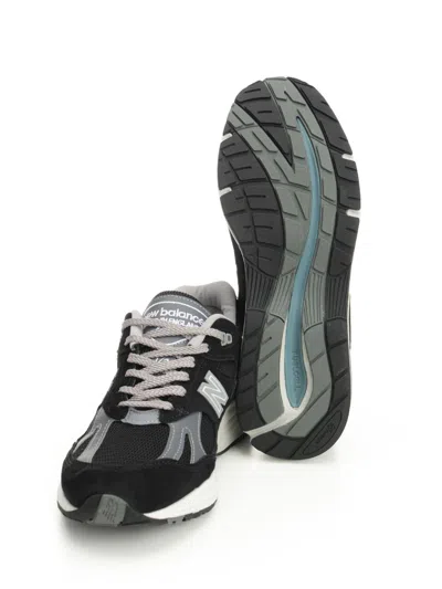 New Balance 991v2 Suede Low-top Sneakers In Black