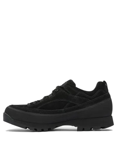 Nonnative Leather And Rubber Sneakers With Textured Upper In Black