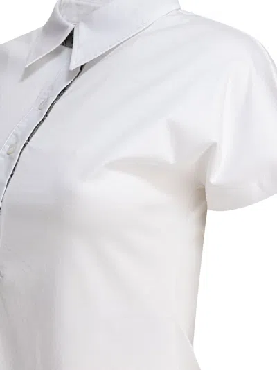 Herno Collared Neck Short Sleeves Side Slits In White
