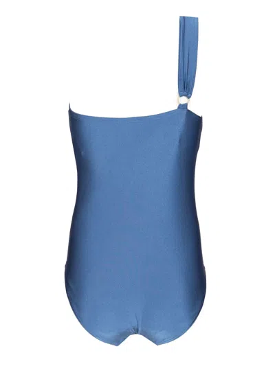 Zimmermann Ascension One-piece Swimsuit In Blue