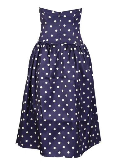 Self-portrait Polka-dot Midi Dress