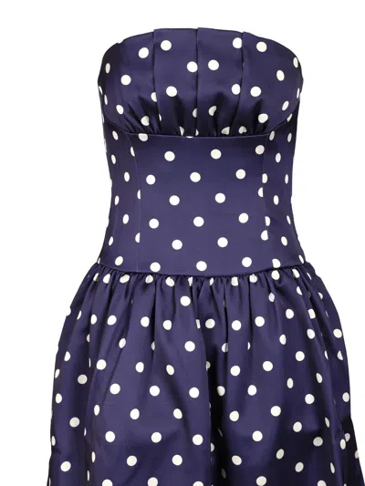Self-portrait Polka-dot Midi Dress