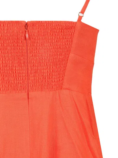 Zimmermann Midi Dress With Bow Dresses Orange