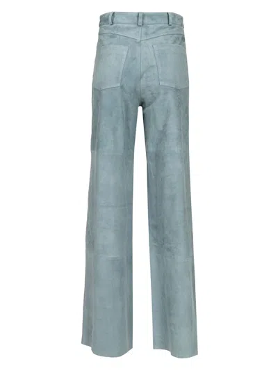 Arma Catania Suede Trousers In Blue