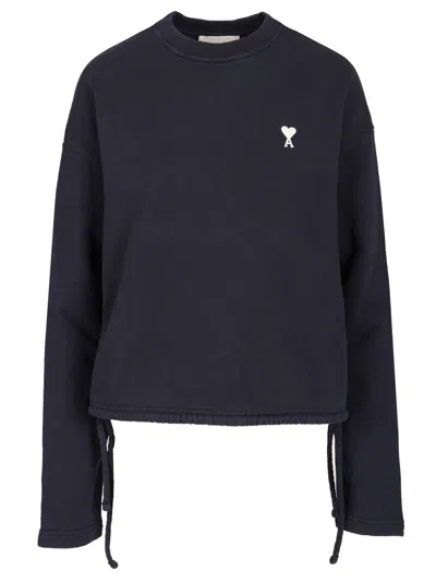 Ami Alexandre Mattiussi Ami De Coeur Sweatshirts Blue