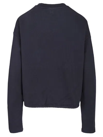 Ami Alexandre Mattiussi Ami De Coeur Sweatshirts Blue
