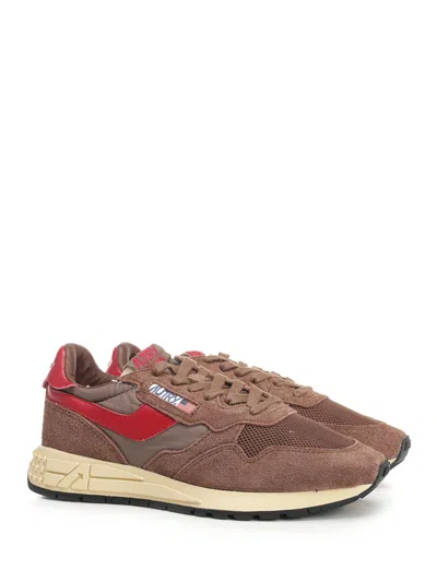 Autry Low Top Sneakers Rubber Sole In Brown