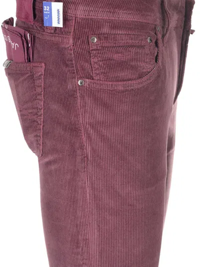 Jacob Cohen Velvet Trouser Trousers Bordeaux