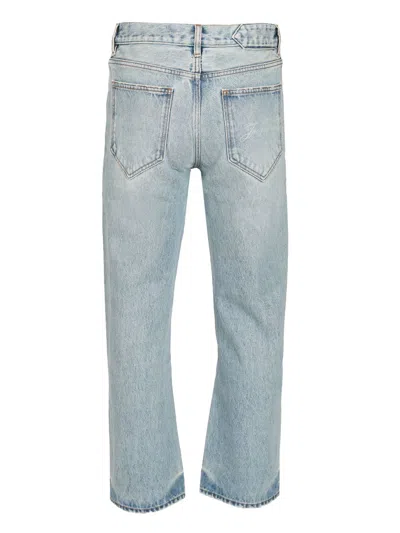 Jacquemus De-nîmes Venice Denim Trousers Jeans Light Blue In Blue