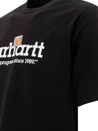 Carhartt Label Script Print T-shirt In Black
