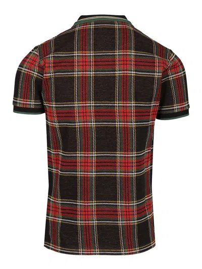 Vivienne Westwood Multicolor Polo Shirt With Orb Decoration On The Chest And All-over Tartan Motif In Cotton Man In Multi