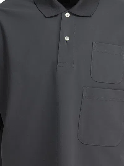Daiwa Pier39 Daiwa Pier 39 Polo Shirt With Two Pockets In Gray