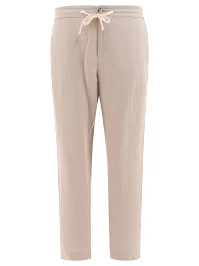 Vince Tailored Trousers With Back Pockets And Button Detail