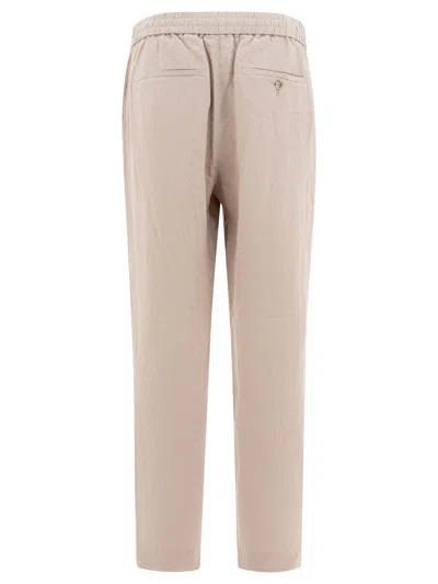 Vince Tailored Trousers With Back Pockets And Button Detail