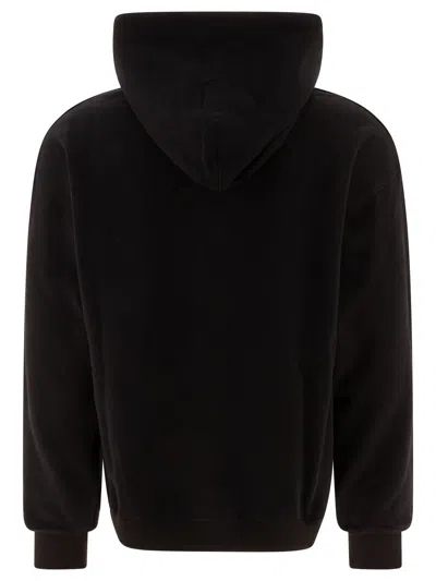 Rayon Vert Graphic-print Drawstring Hoodie In Black