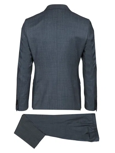 Ermenegildo Zegna Air Force Blue Wool Dress Dresses Blue In Blue