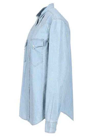 Isabel Marant Vasco Shirts Light Blue