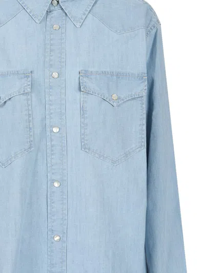 Isabel Marant Vasco Shirts Light Blue