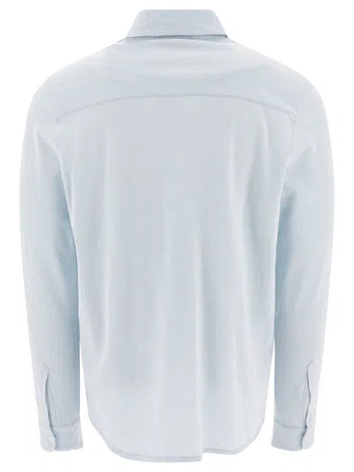 Vince Pique Shirt With Classic Collar