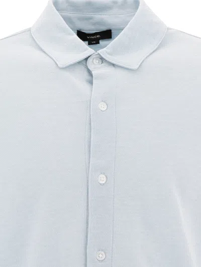 Vince Pique Shirt With Classic Collar