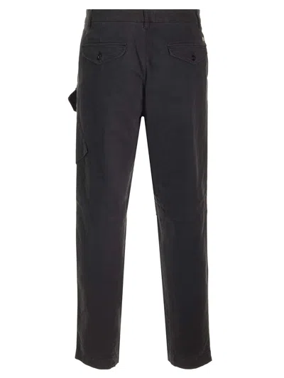 C.p. Company Stretch Sateen Loose Chino Pants Trousers Black