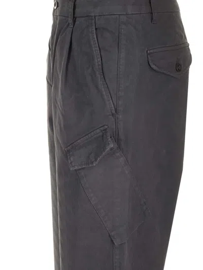 C.p. Company Stretch Sateen Loose Chino Pants Trousers Black