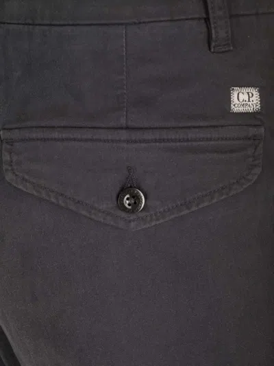 C.p. Company Stretch Sateen Loose Chino Pants Trousers Black