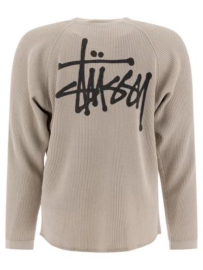 Stussy Beige Cotton T-shirt