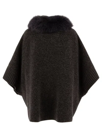 Giovi Wool And Cashmere Poncho For Women