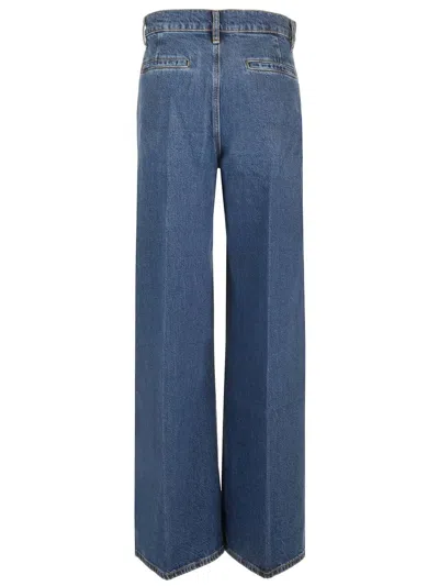 Frame Belt-loop Jeans In Blue