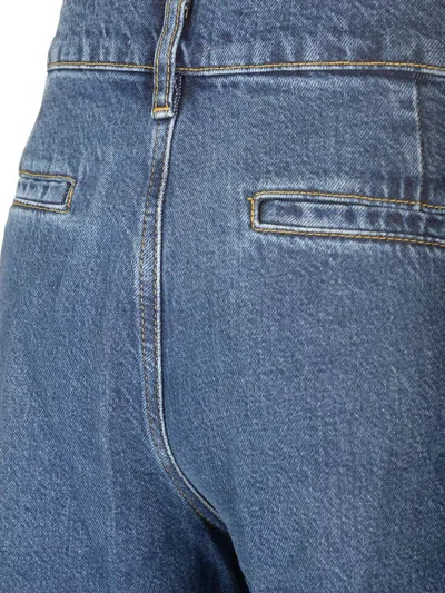 Frame Belt-loop Jeans In Blue