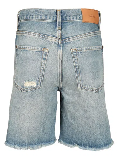 7 For All Mankind Lola Shorts Copper Trousers Light Blue