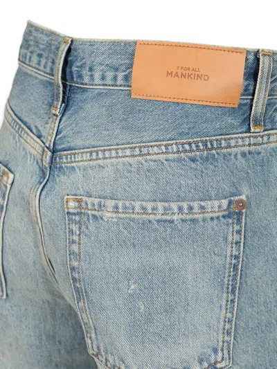 7 For All Mankind Lola Shorts Copper Trousers Light Blue