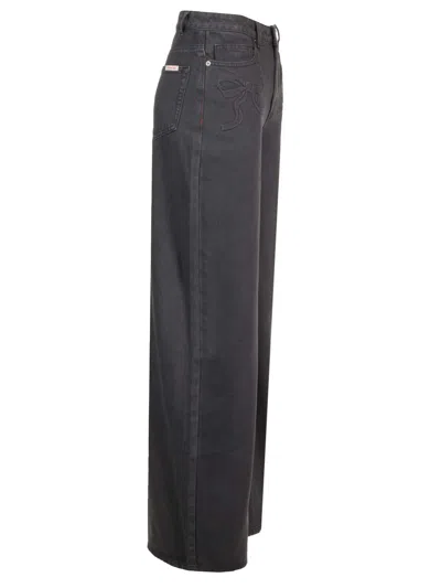 Self-portrait Wide-leg Palazzo Jeans