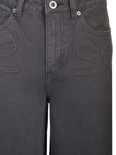 Self-portrait Wide-leg Palazzo Jeans