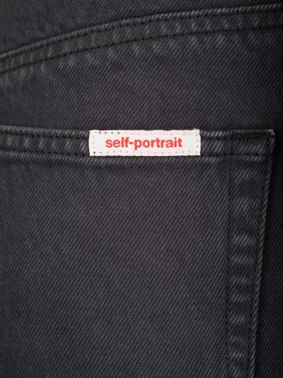 Self-portrait Wide-leg Palazzo Jeans