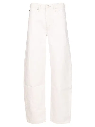Frame Low Slung Barrel Jeans