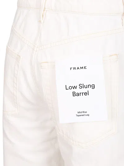 Frame Low Slung Barrel Jeans