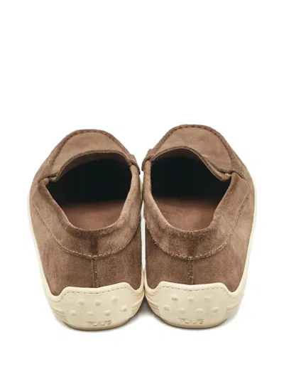 Pre-owned Tod's Vintage  Suede Loafers In Brown