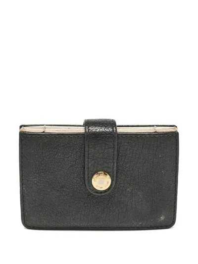 Pre-owned Miu Miu Logo-plaque Leather Cardholder