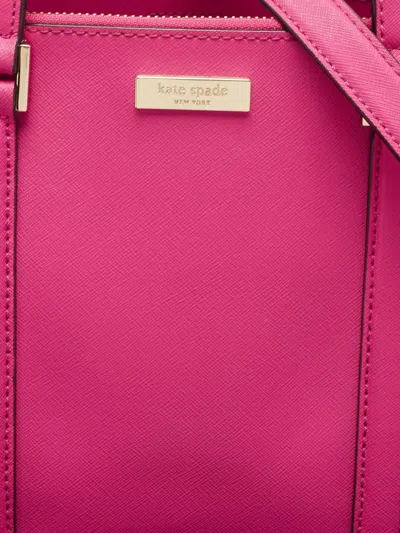 Pre-owned Kate Spade  Leather Tote Bag In Pink